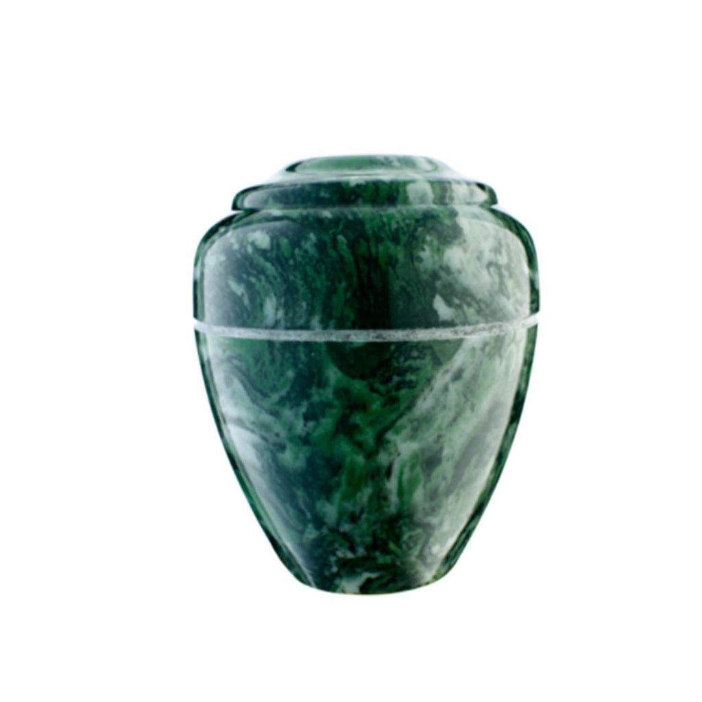 KEEPSAKE Cultured Marble Vase Green Ascota