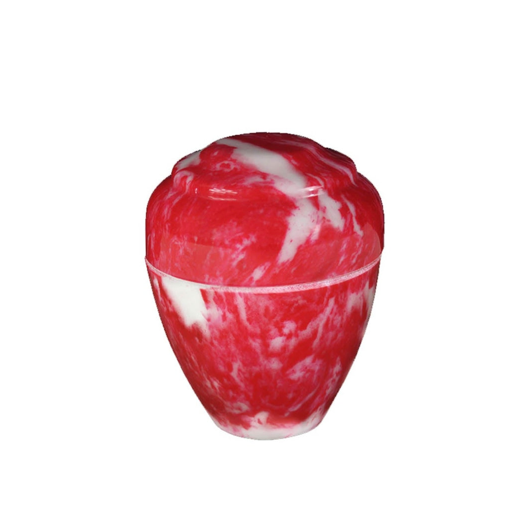 KEEPSAKE Cultured Marble Vase Cherry Red