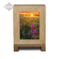 ADULT Rustic Style Photo Frame Urn - Wildflowers Landscape