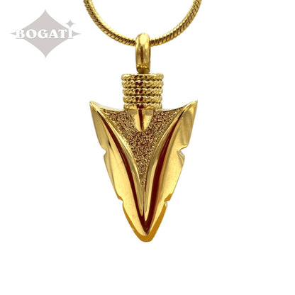 J-1515 Arrowhead - Gold-tone - Pendant with Chain - BOgati