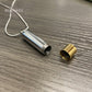 J-1030 - Shotgun Shell - Silver & Gold Tones - Pendant with Chain