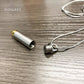 J-1034 – Silver Bullet with Gold tip – Pendant with Chain