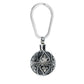 J-1918 - Antique Sphere- Silver-tone - Keychain