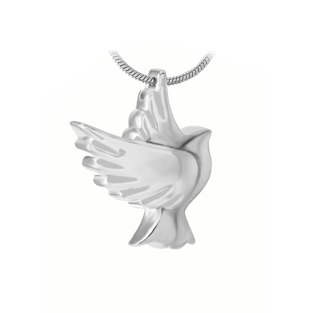 J-2273 - Dove - Silver-tone - Pendant with Chain