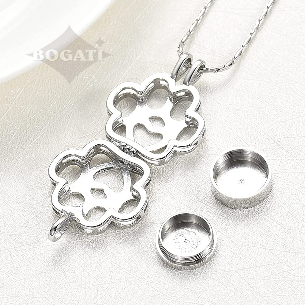 J-260 - Paw Locket - Pendant with Chain