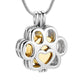 J-260 - Paw Locket - Pendant with Chain - Gold