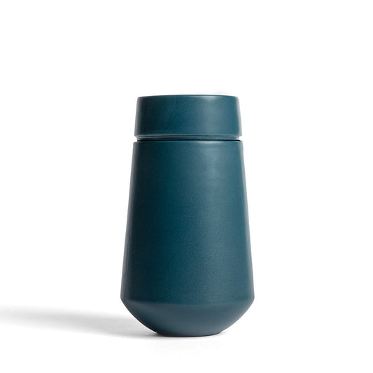 MEDIUM - Ceramic Urn - Solstice AEGIS Teal