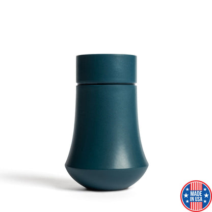 SMALL / M- Ceramic Urn - Solstice EMBLEM Teal