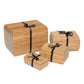 SMALL - Bamboo Urn - 1024 - Curved edges with Satin ribbon - Case of 27