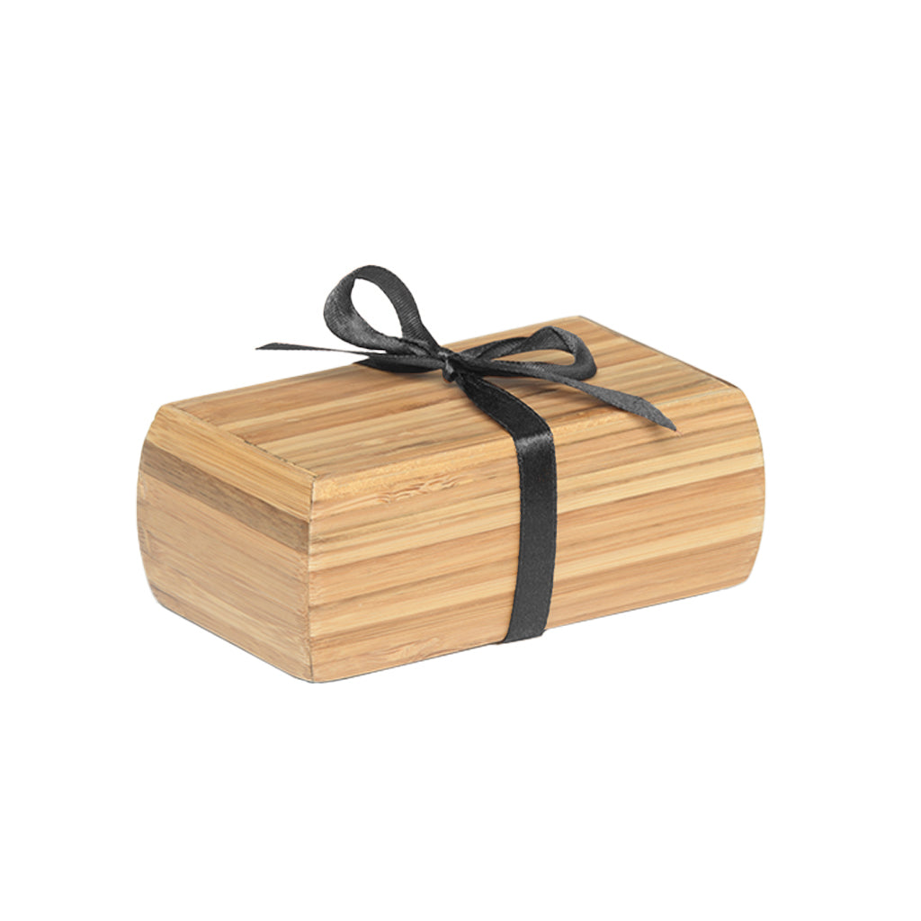 EXTRA SMALL - Bamboo Urn - 1024 - Curved edges with Satin ribbon - Case of 36