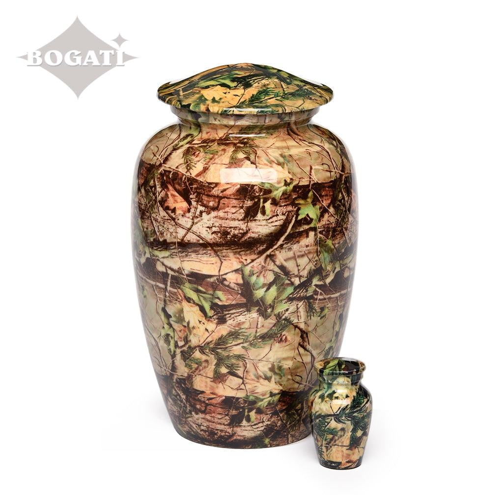 ADULT -Classic Alloy Urn -1981- Camouflage Design