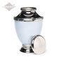 ADULT Brass and Alloy Urn -5600- Pale Blue enamel - Nickel Plated Brass