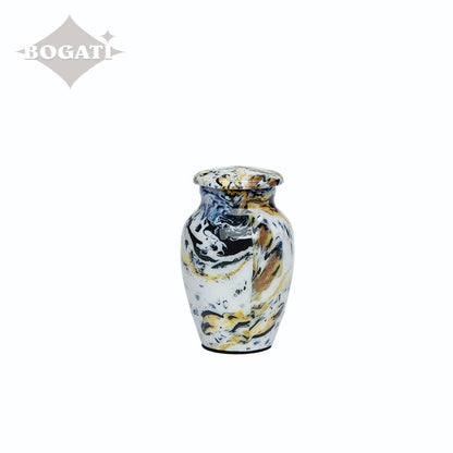KEEPSAKE Classic Alloy Urn -9004-  Venetian Blue Swirl