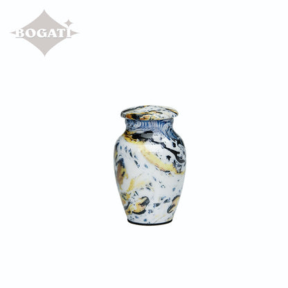 KEEPSAKE Classic Alloy Urn -9004-  Venetian Blue Swirl