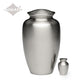 ADULT – Classic Alloy Urn AU-CLB - Brushed Silver Look