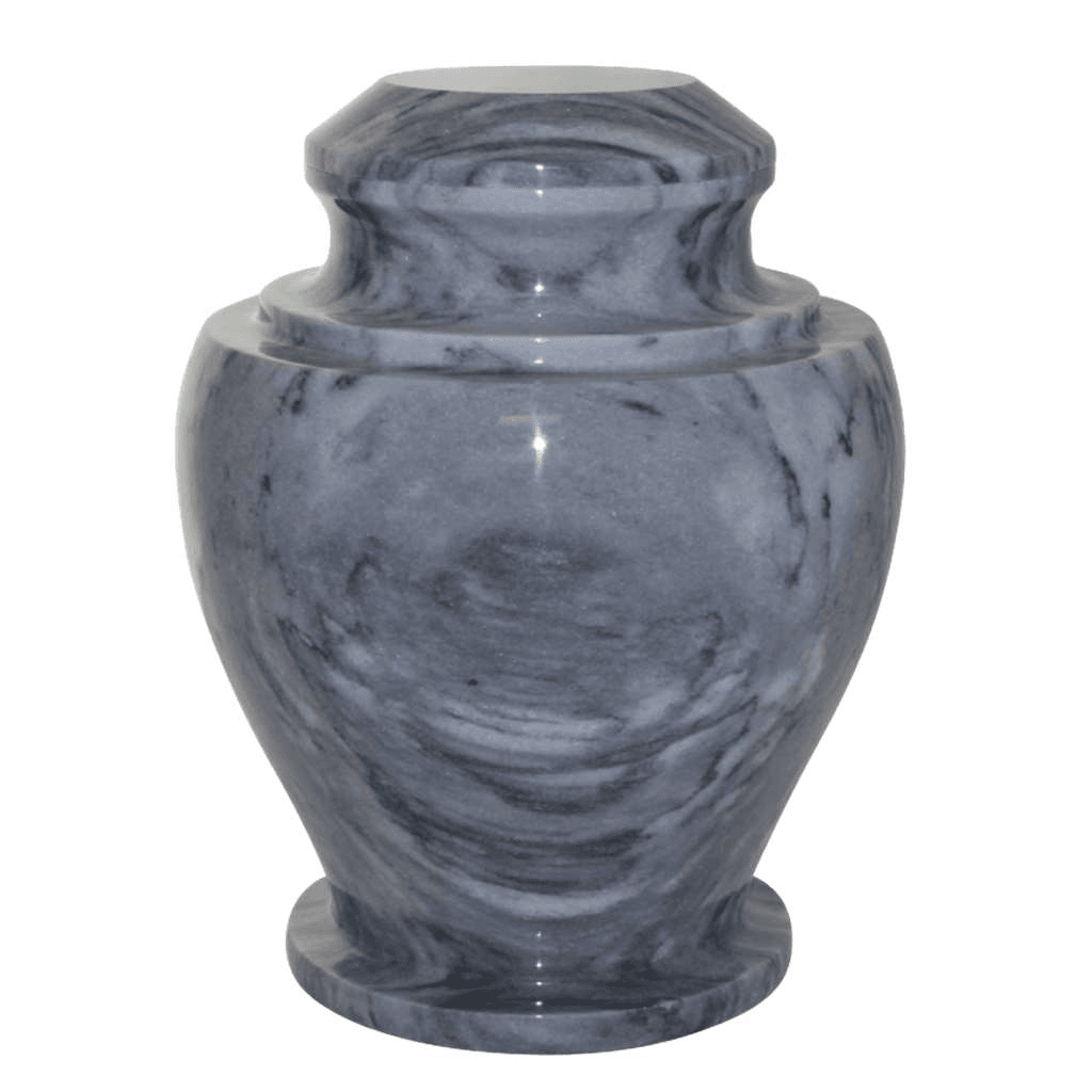 ADULT - Carpel Cashmere Gray Natural Marble Urn