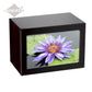EXTRA LARGE Photo Frame urn PY06 - Purple Flowers