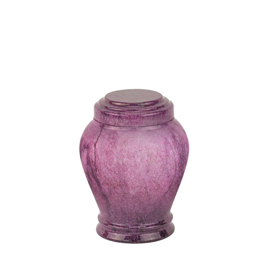 Embrace Purple Natural Marble Urn - Keepsake