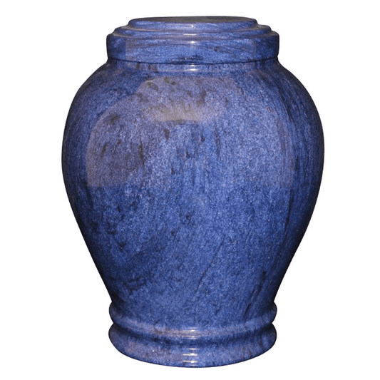 ADULT- Embrace Blue Natural Marble Urn