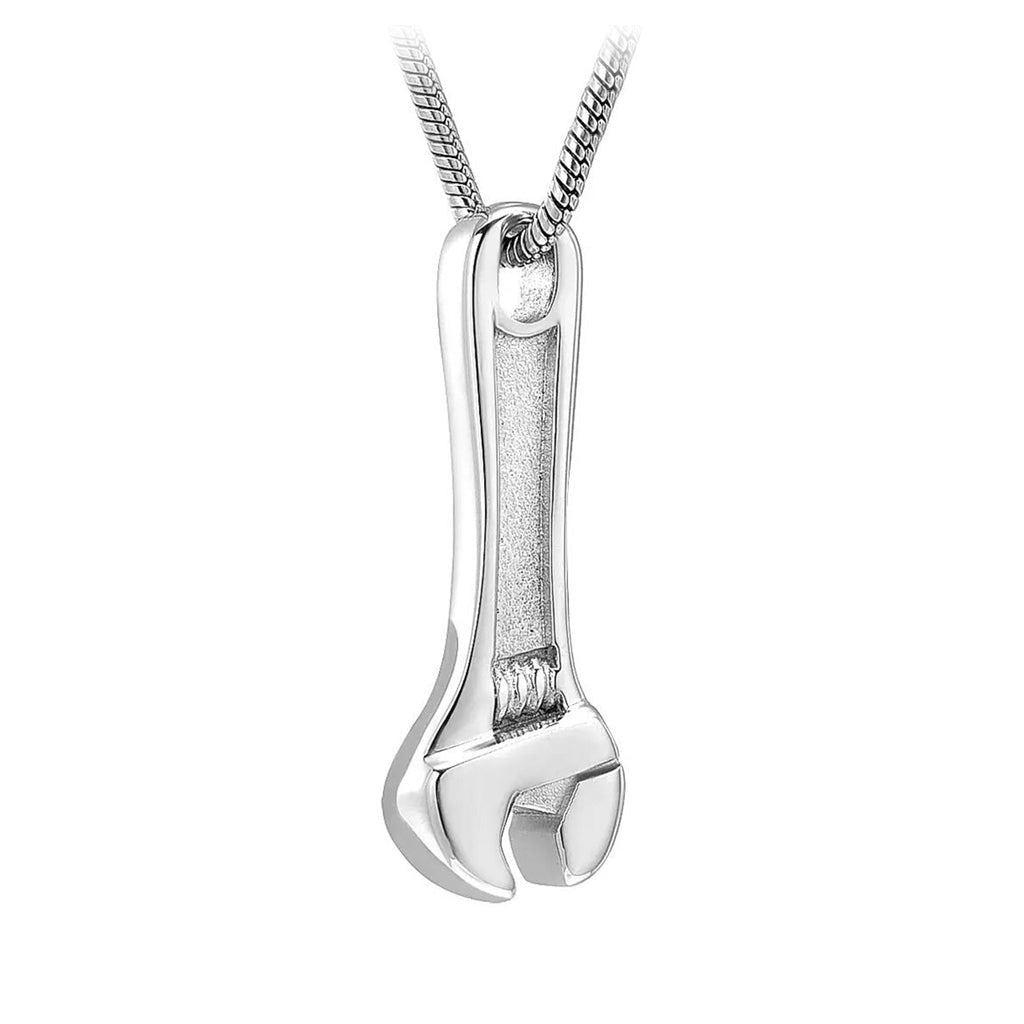 J-1405 - Wrench -Silver-tone - Pendant with Chain