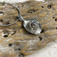 J-1513 Cowboy Hat - Silver-Tone -  Pendant with Chain