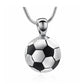 J-1610 - Soccer Ball - Silver-tone -  Pendant with Chain