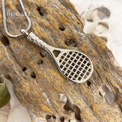 J-1640 - Tennis Racket - Pendant with Chain