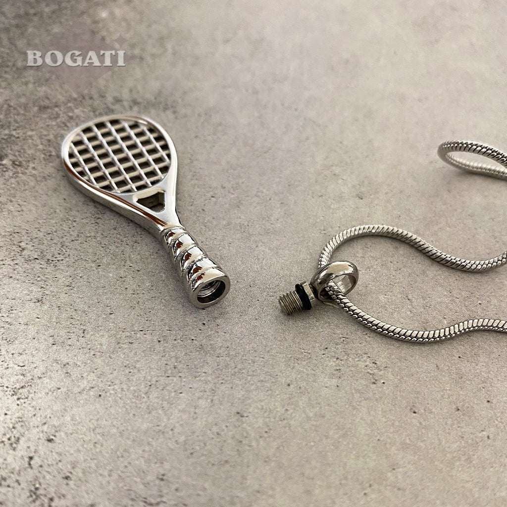 J-1640 - Tennis Racket - Pendant with Chain