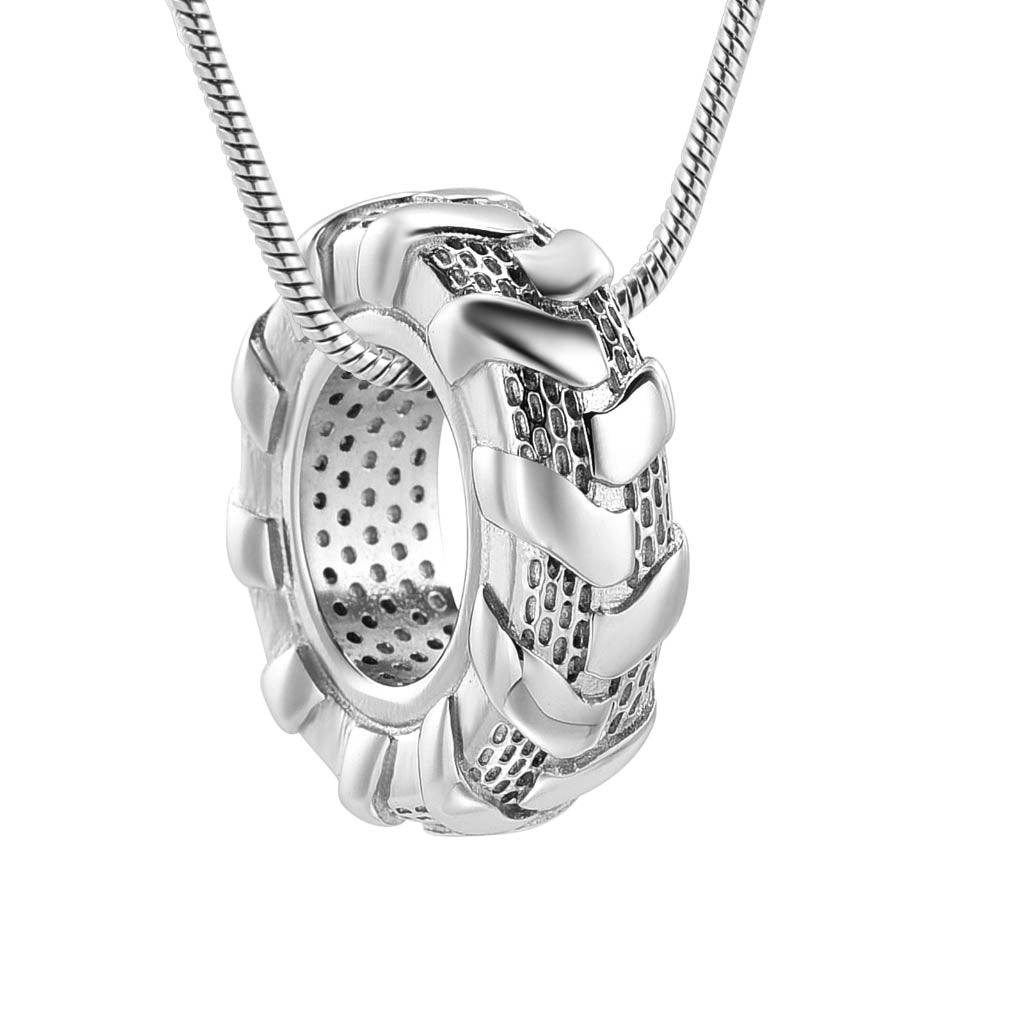 J-1703 - Big Tire - Pendant with Chain