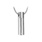 J-201 - Cylinder with Crystal Accent - Pendant with Chain