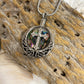 J-2118 - Cross on Abalone Circle - Pendant with Chain
