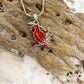 J-2275 Red Cardinal - Pendant with Chain