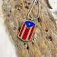 J-471 Puerto Rican Flag Tag - Pendant with Chain