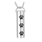 J-719 - Three Paws Cylinder - Pendant with Chain