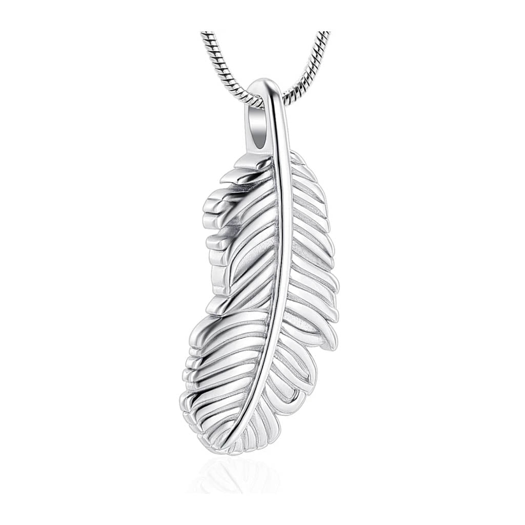 J-7216 - Feather - Pendant with Chain