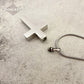 J-785 Cross with Pawprint - Pendant with Chain