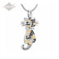 J-921 - Cat with Rhinestones - Pendant with Chain