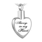J-992 - Heart-Always in My Heart - Pendant with Chain