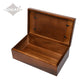 LARGE Acacia Wooden Photo Frame Memory Urn Box - The Willoughby- Walnut finish