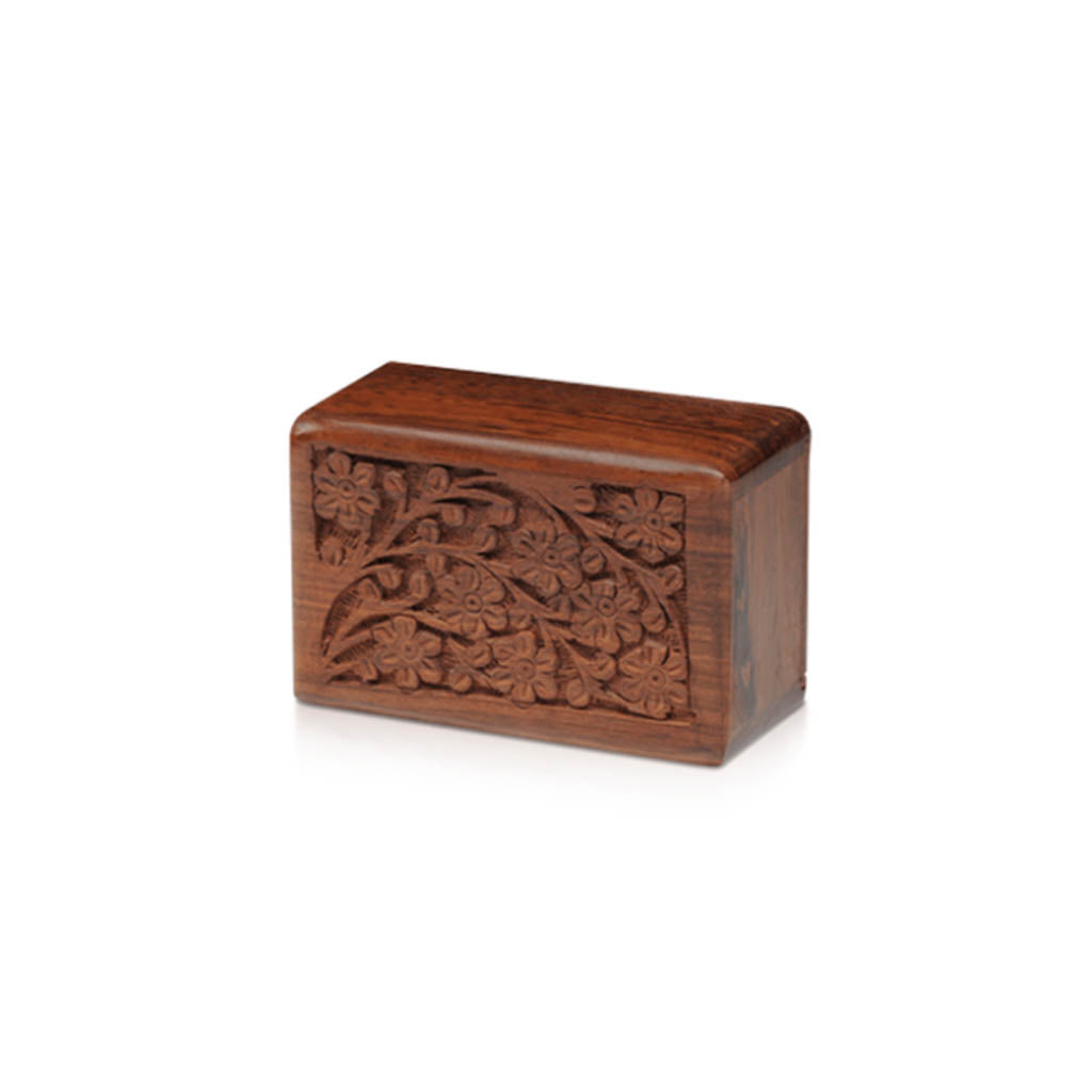 EXTRA SMALL Rosewood Urn  -2720 - Tree of Life - Case of 60