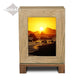 ADULT Rustic Style Photo Frame Urn - Rocky Coast Sunset