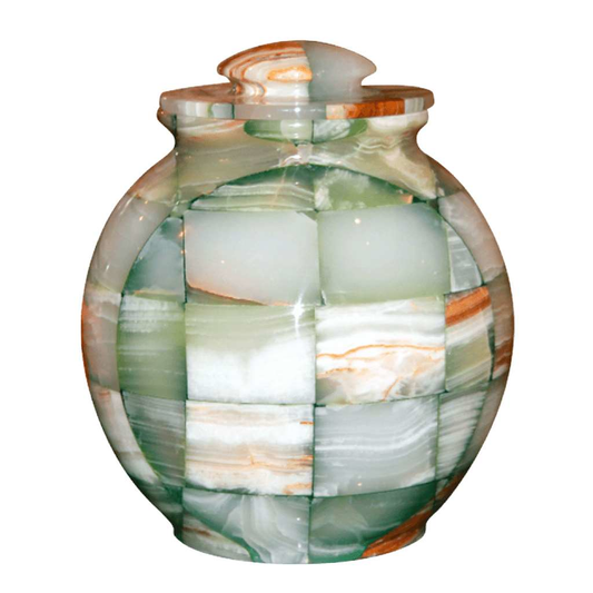 ADULT - Triumph Onyx Green Natural Marble Urn