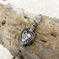 J-084 - Banded Heart with Paw Print “Always in my Heart” - Silver-tone - Pendant with Chain