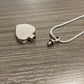 J-325 Paw Print Heart - "No longer by my side..."- Pendant with Chain  - Pack of 10