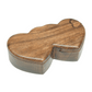 KEEPSAKE- Mango Wood Double Heart shaped puzzle box Urn
